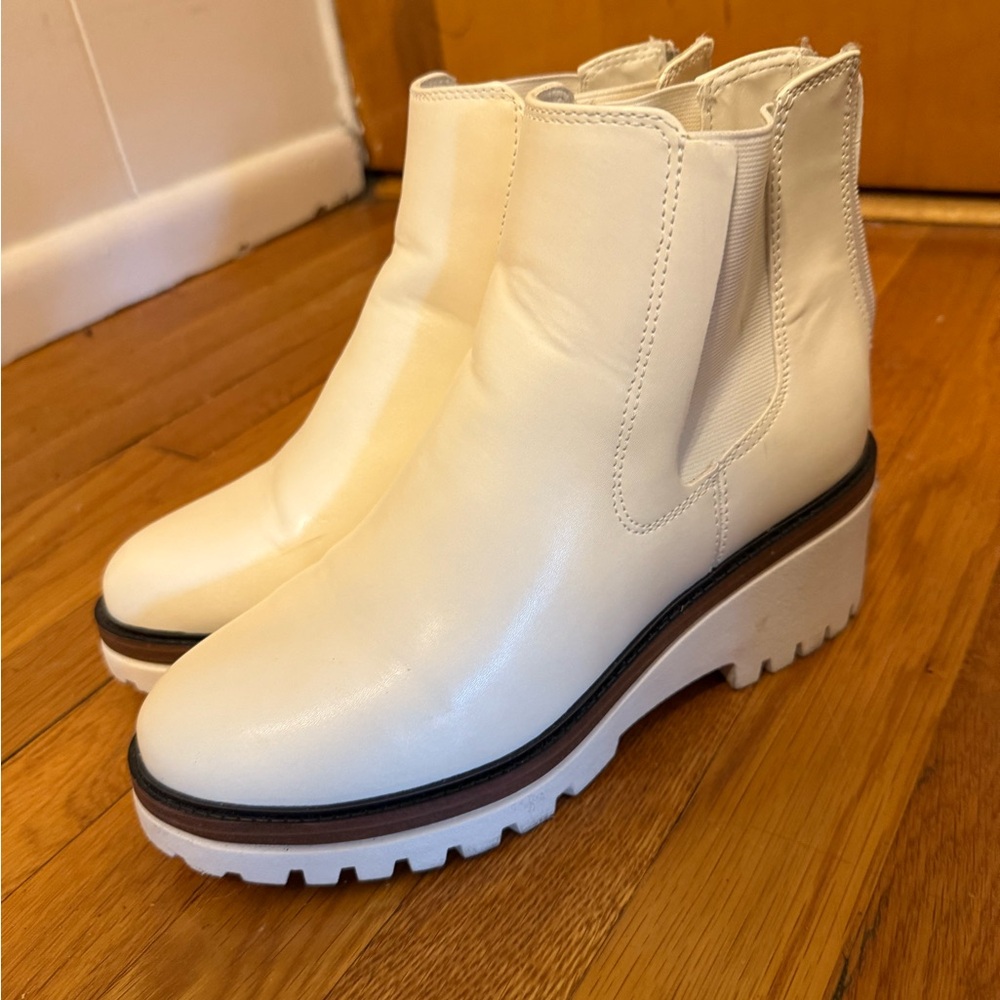 Altar'd State Cream Ankle Booties